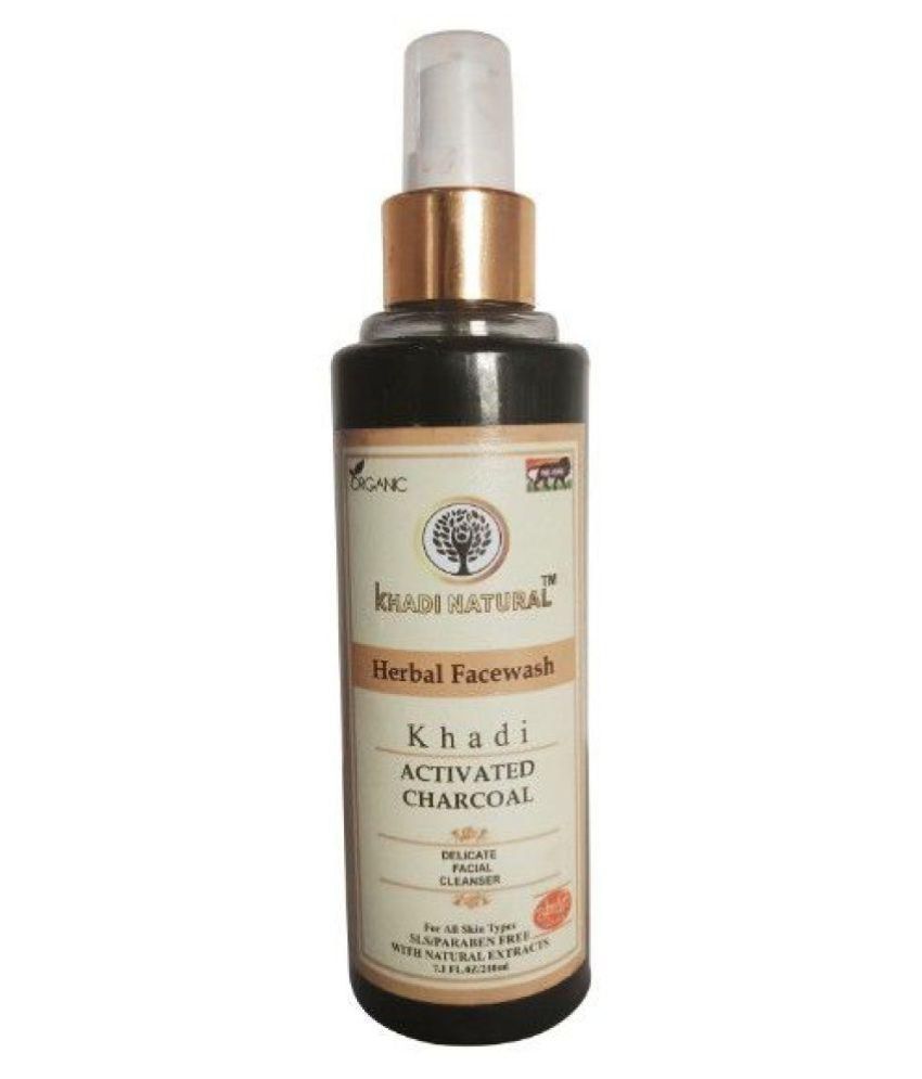 natural charcoal face wash