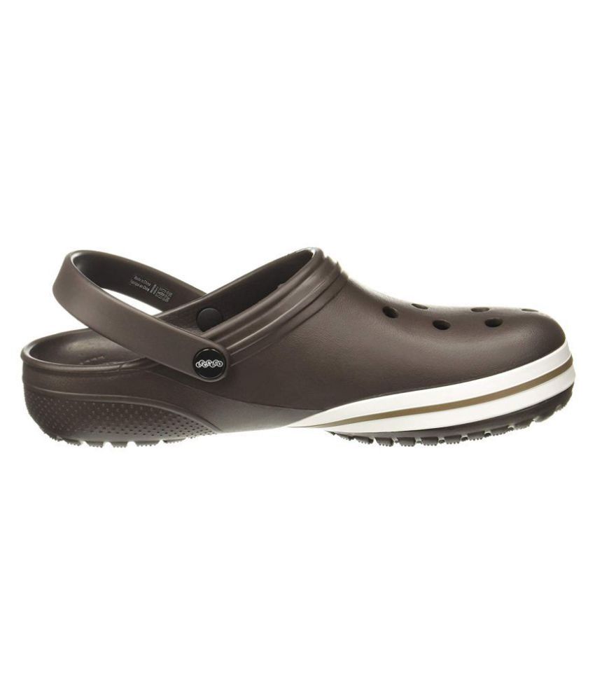 Crocs Men Brown Synthetic Leather 