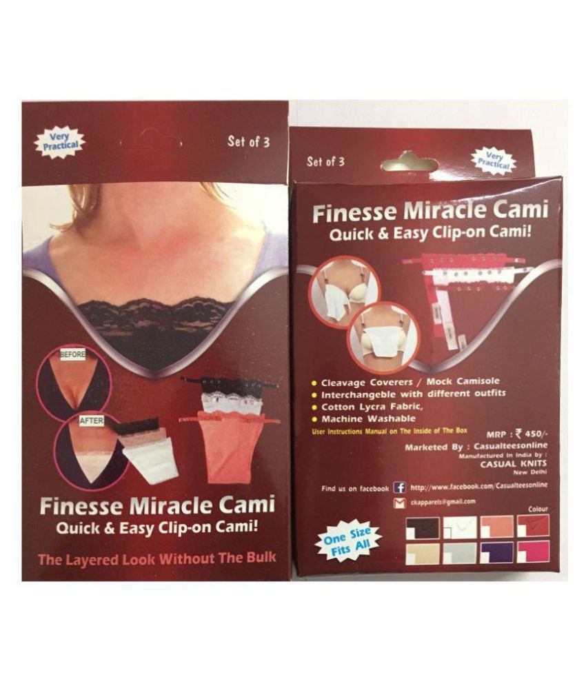 Buy Finesse Ditachable Camisole - Set of 3 Online at Best Prices in ...
