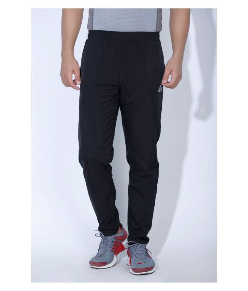 adidas climacool black polyester track pants