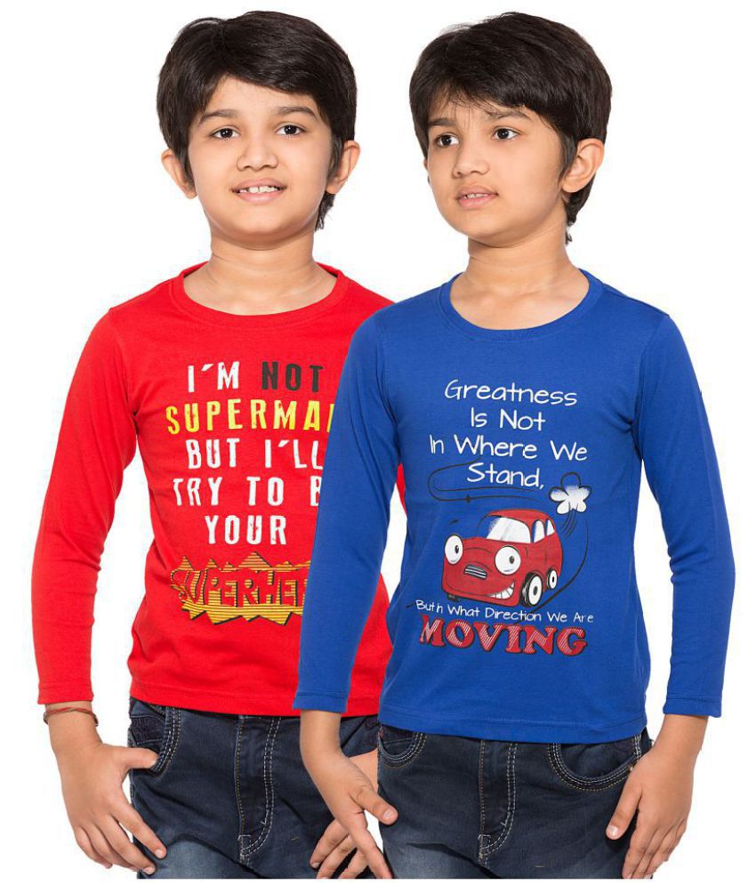 Maniac Kids Fullsleeve Printed Tshirts Pack of 2 - Buy Maniac Kids ...
