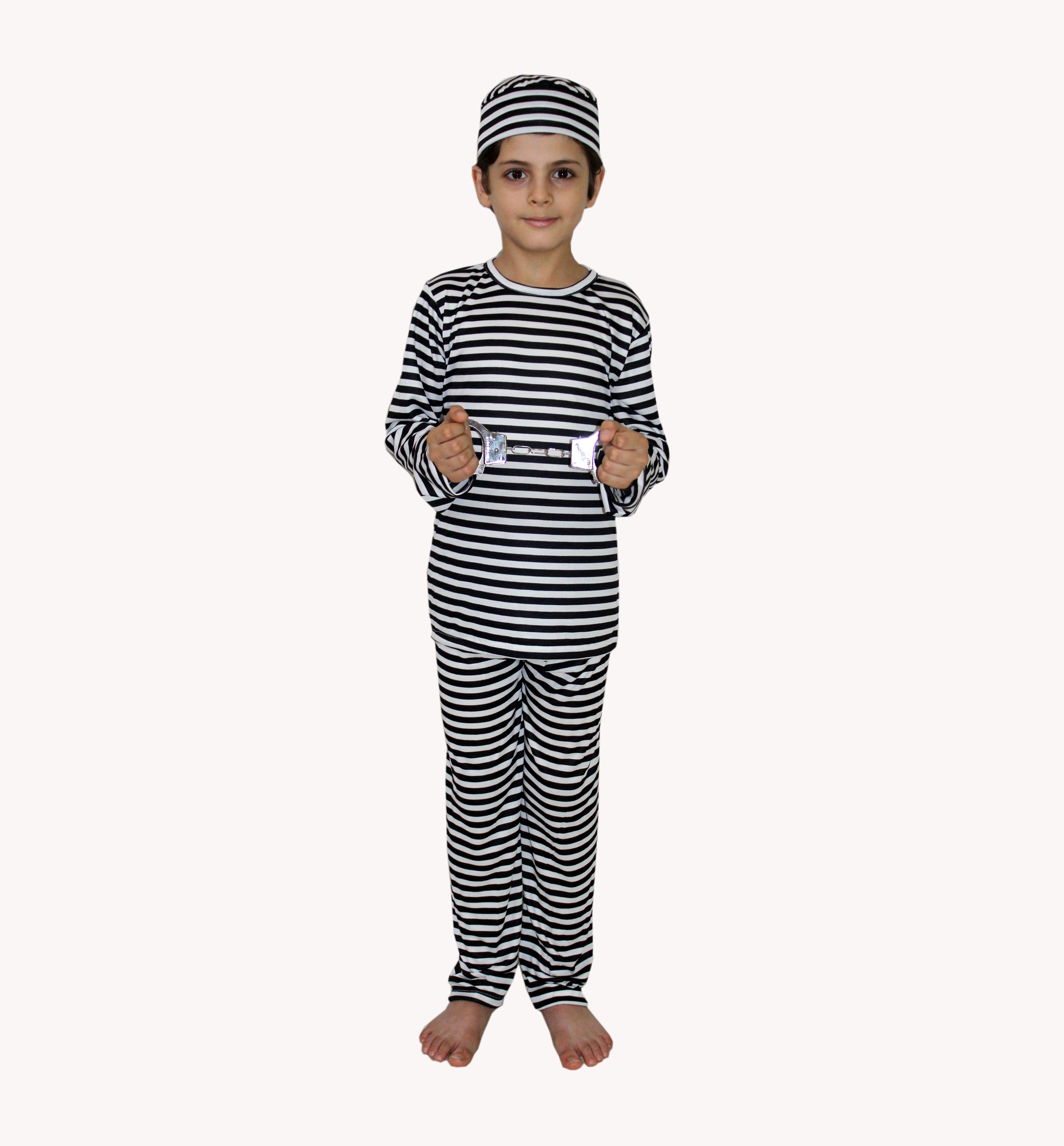     			Kaku Fancy Dresses Prisoner Costume For Kids School Annual function/Theme Party/Competition/Stage Shows/Birthday Party Dress