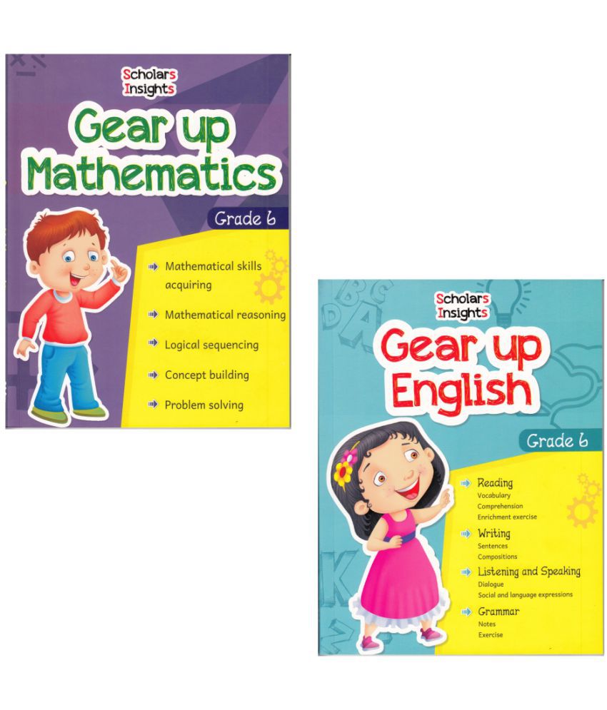     			Scholars Insights Gear Up English & Maths Grade 6 (Set of 2)