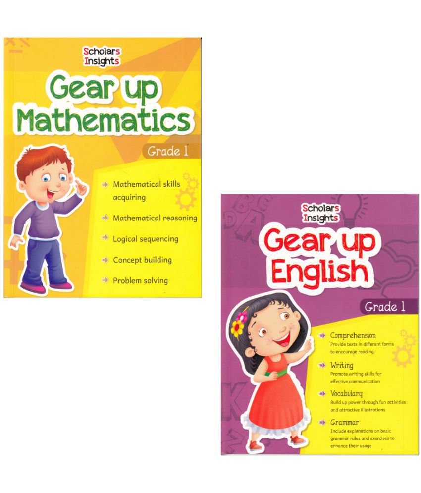     			Scholars Insights Gear Up English & Maths Grade 1 (Set of 2)