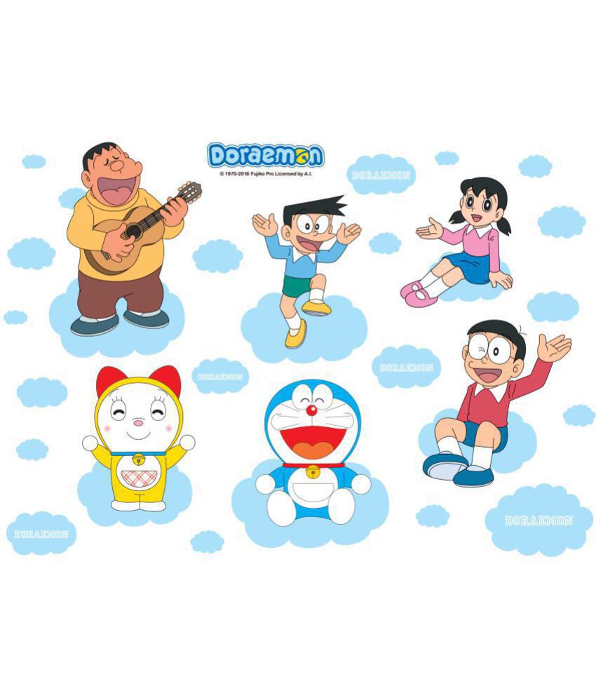 Asian Paints Wall Ons Doraemon XXL Dorami and Nobita in the sky Cartoon  Characters Sticker ( 84 x 183 cms ) - Buy Asian Paints Wall Ons Doraemon  XXL Dorami and Nobita