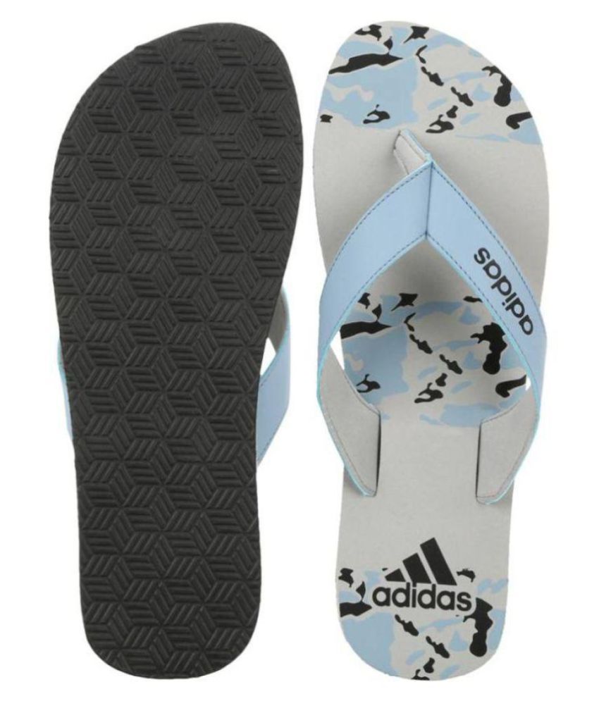 adidas gray thong flip flop