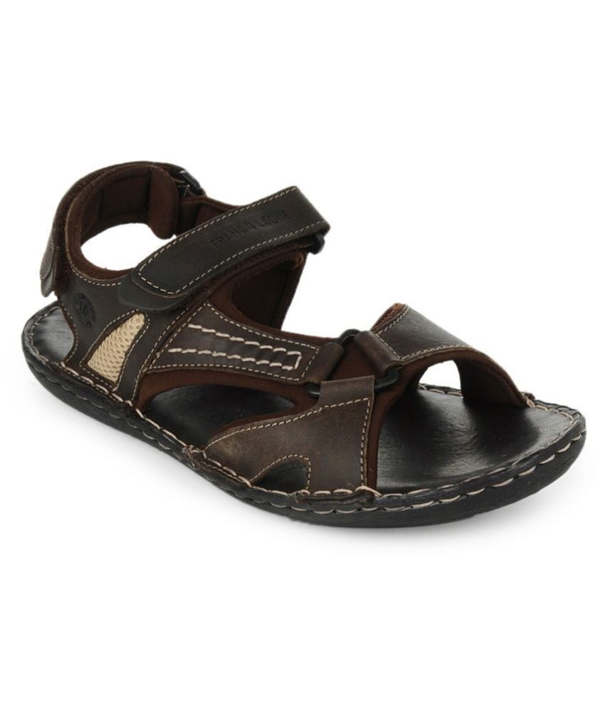 Franco Leone 9546 Brown Floater Sandals - Buy Franco Leone 9546 Brown ...