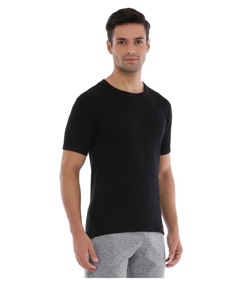 Macroman Black Cotton T-Shirt Pack of 2 - Buy Macroman Black Cotton T ...