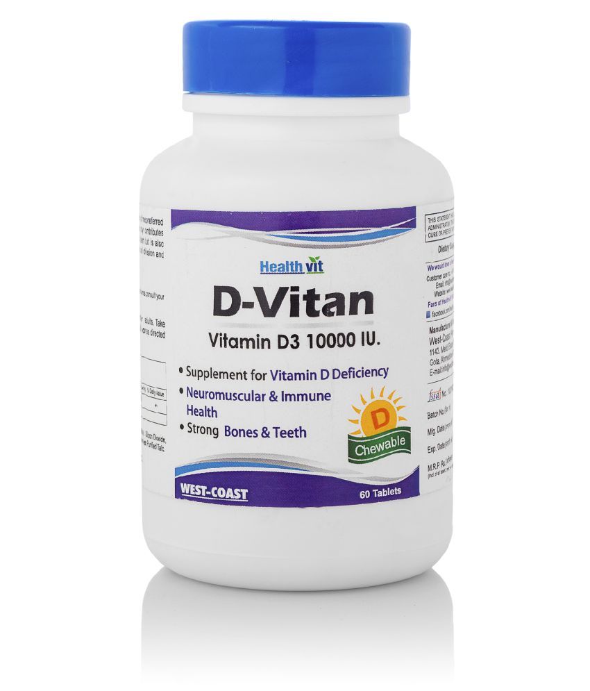 Healthvit D Vitan Vitamin D3 Iu 60 Tablets Tablets 60 No S Buy Healthvit D Vitan Vitamin D3 Iu 60 Tablets Tablets 60 No S At Best Prices In India Snapdeal