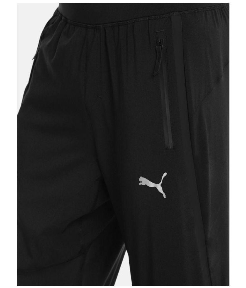 Puma Black Polyester Lycra Joggers - Buy Puma Black Polyester Lycra ...