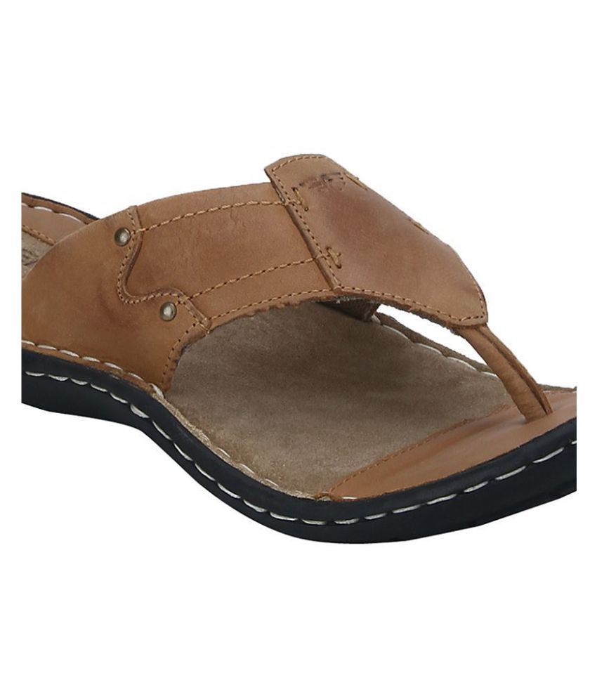 red tape men's leather sandals and floaters