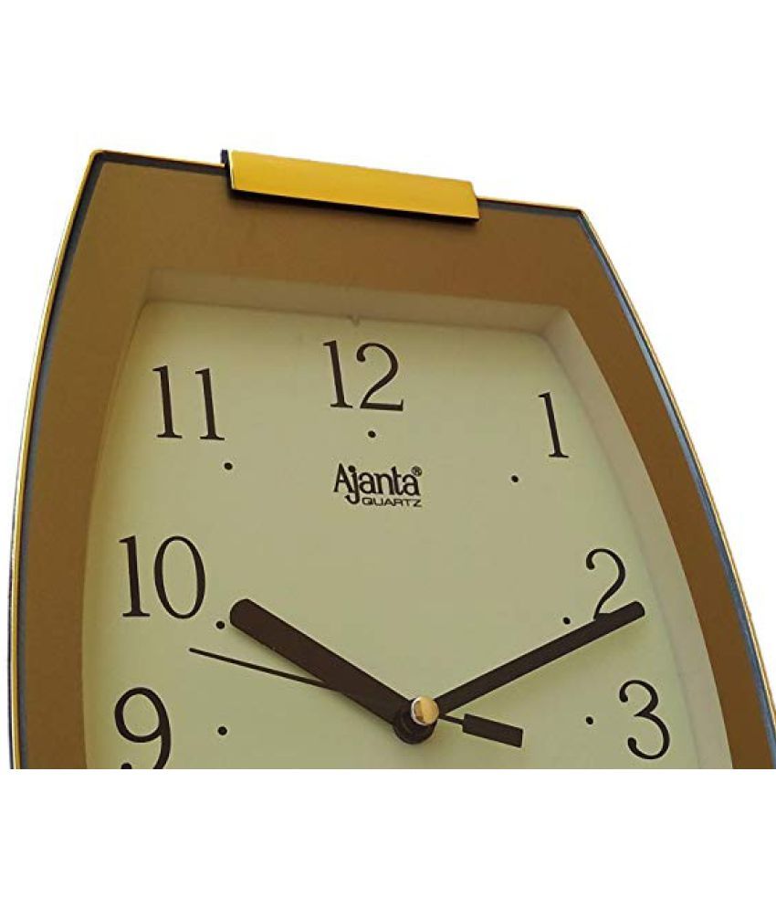 Ajanta Rectangular Analog Wall Clock 1337 IVORY ( 28 x 4 cms ) Buy