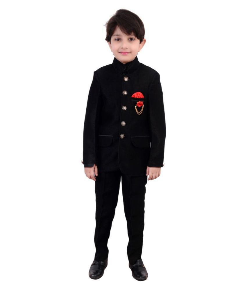 Arshia Fashions Boys Jodhpuri Coat Suit With Shirt And Pant Set