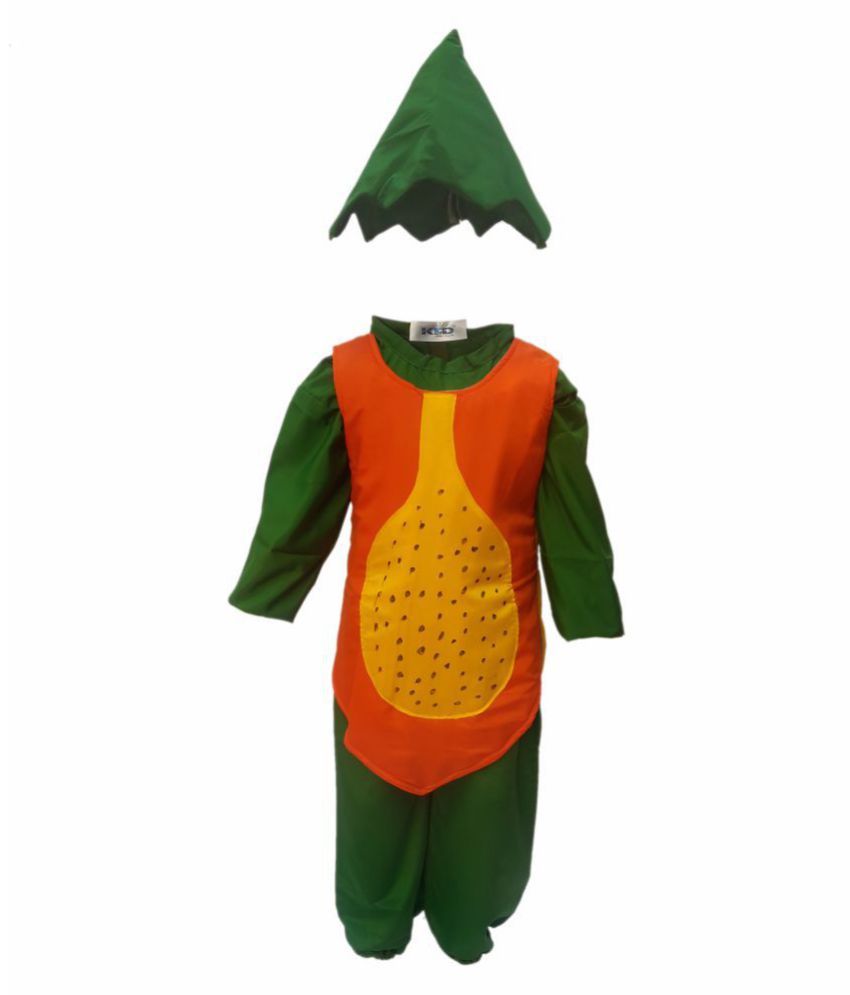 Kaku Fancy Dresses Papaya fancy dress for kids,Fruits Costume for ...