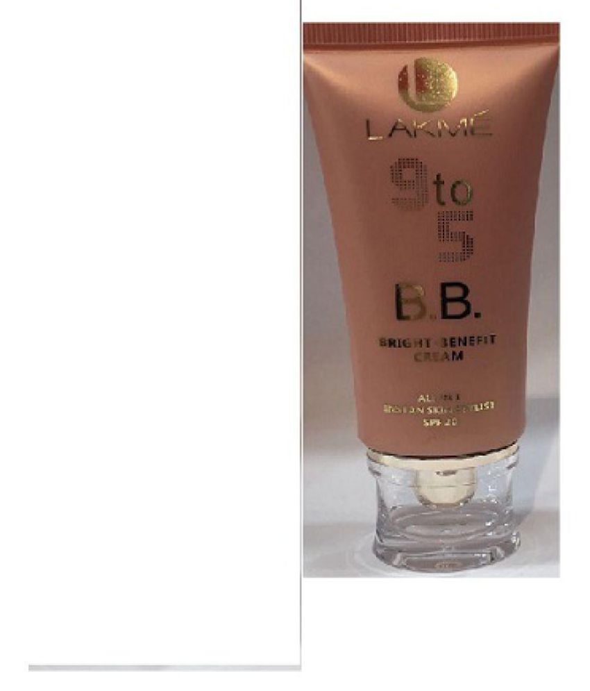 lakme 9 to 5 bb bright benefit cream