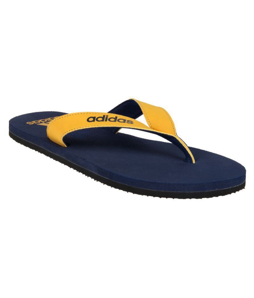 adidas blue thong flip flop