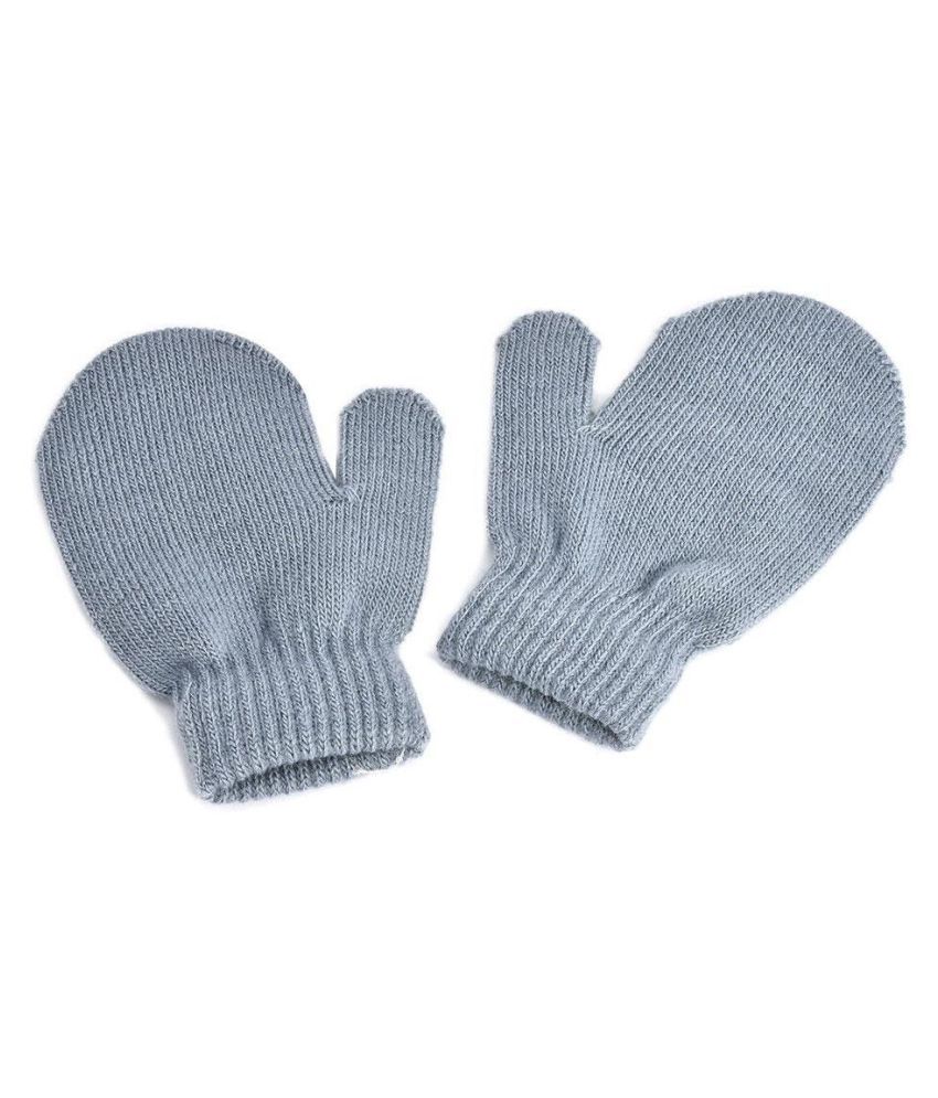 solid color baby mittens