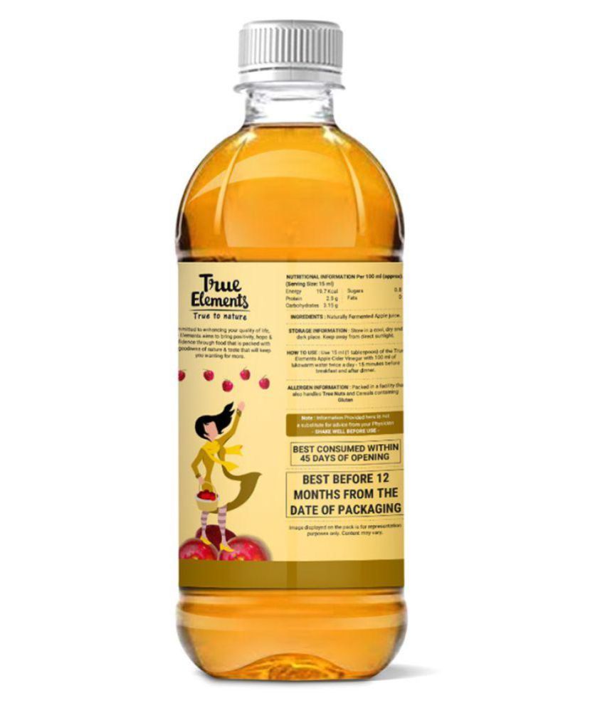 True Elements Apple Cider Vinegar Mother of Vinegar 500 g Buy True