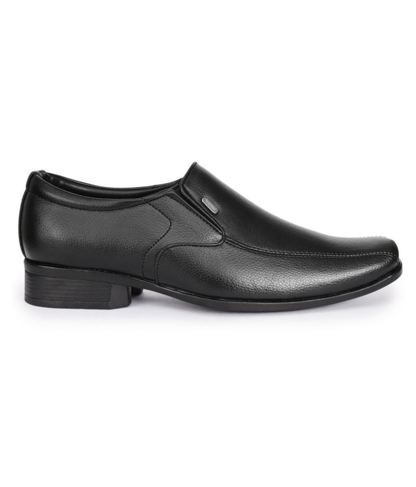 Action Slip On Non-Leather Black Formal Shoes Price in India- Buy ...
