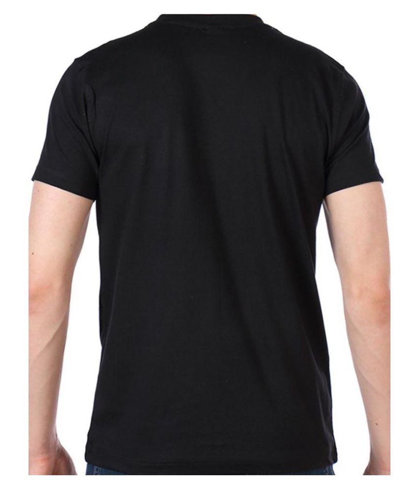 PRINTBABA Black Half Sleeve T-Shirt Pack of 1 - Buy PRINTBABA Black ...