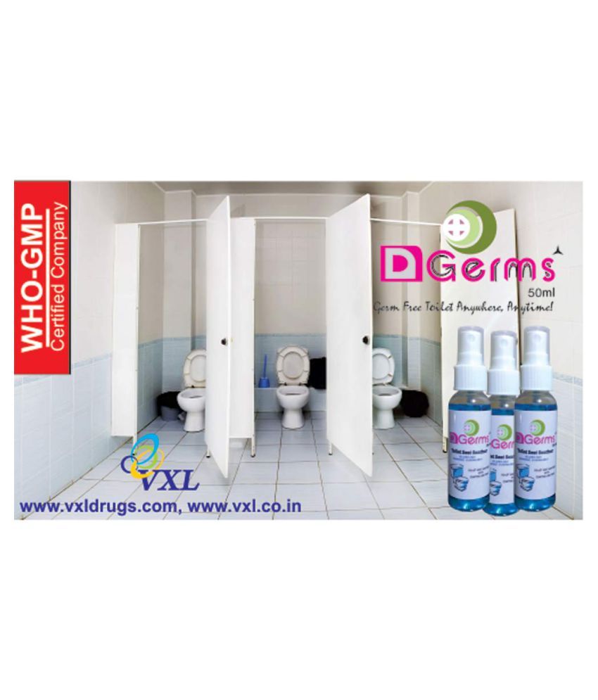 D Germs Toilet Seat Sanitizers 50 ml Pack of 10 Buy D Germs Toilet