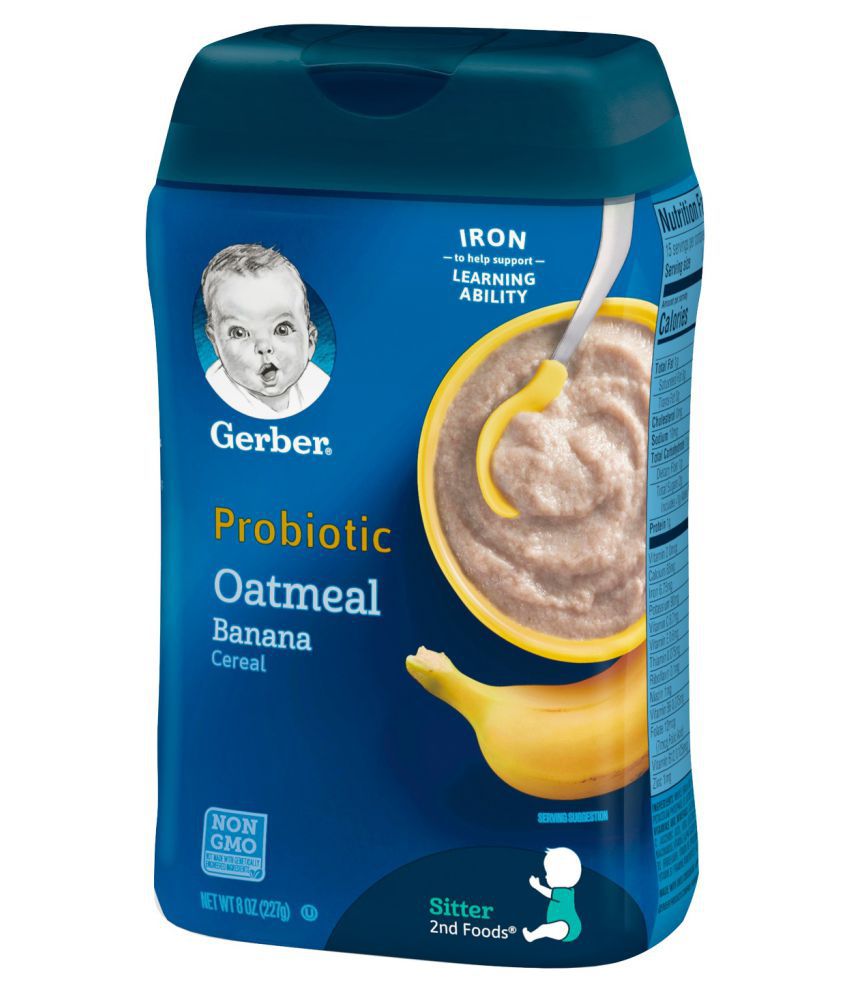Gerber Probiotic Oatmeal Banana Cereal 227g Infant Cereal for 6 Months