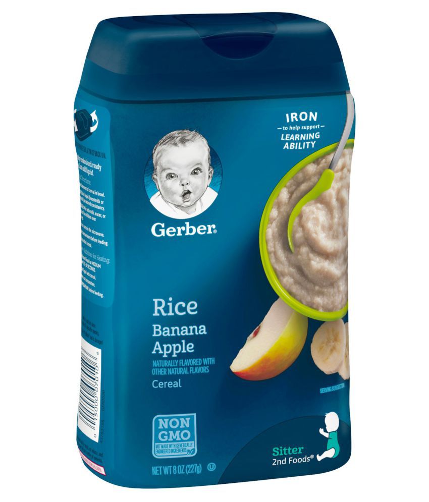 Buy Gerber Gerber Rice Banana Apple Cereal 227g Infant Cereal for 6