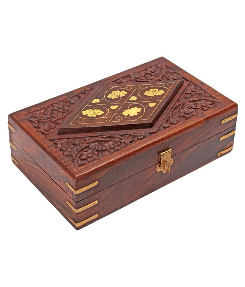 Handmade Wooden Jewellery Box for Women Jewel Organizer Hand Carved ...