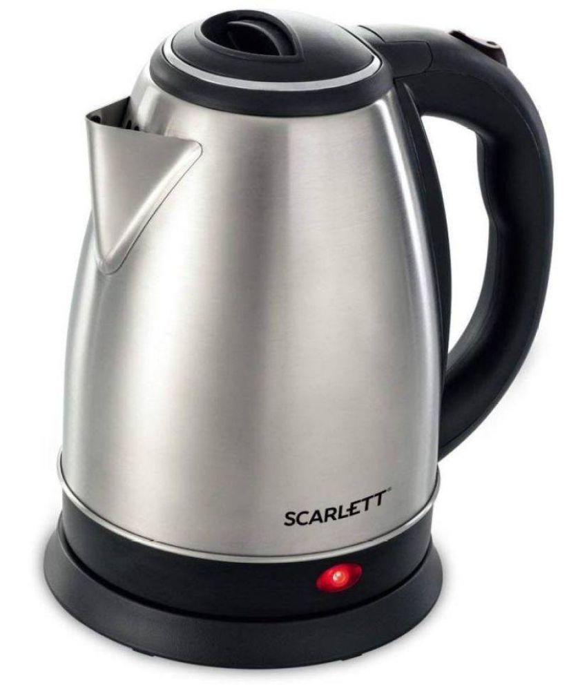 Scarlett Hot Water Kettle 2 Liters 1500 Watts Stainless Steel Electric Kettle