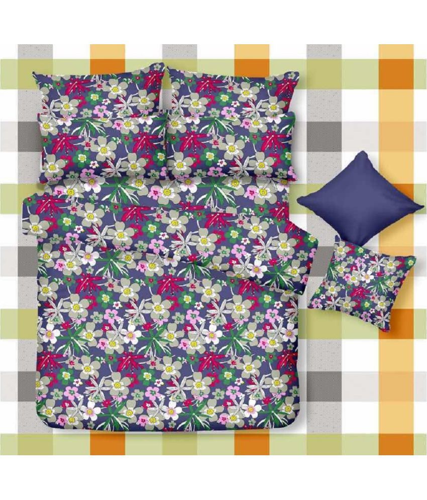 M&M.INDIA COTTON Double Bedsheet with 2 Pillow Covers Buy M&M.INDIA