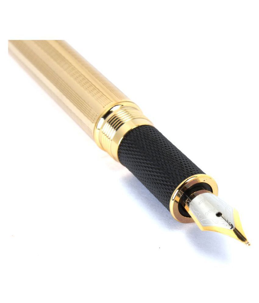 Jinhao 601 Full Mesh Gold Designer Metal Body Fountain Pen New Buy