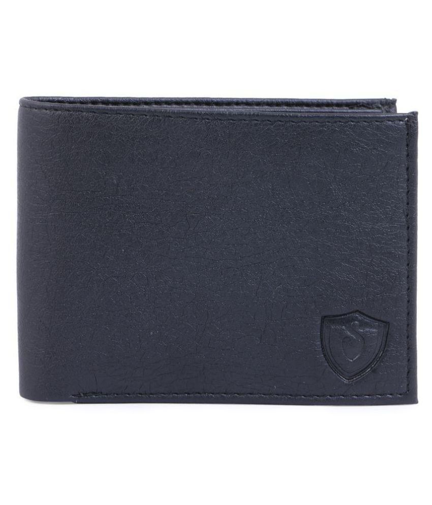     			Keviv - Black Leather Men's Regular Wallet ( Pack of 1 )