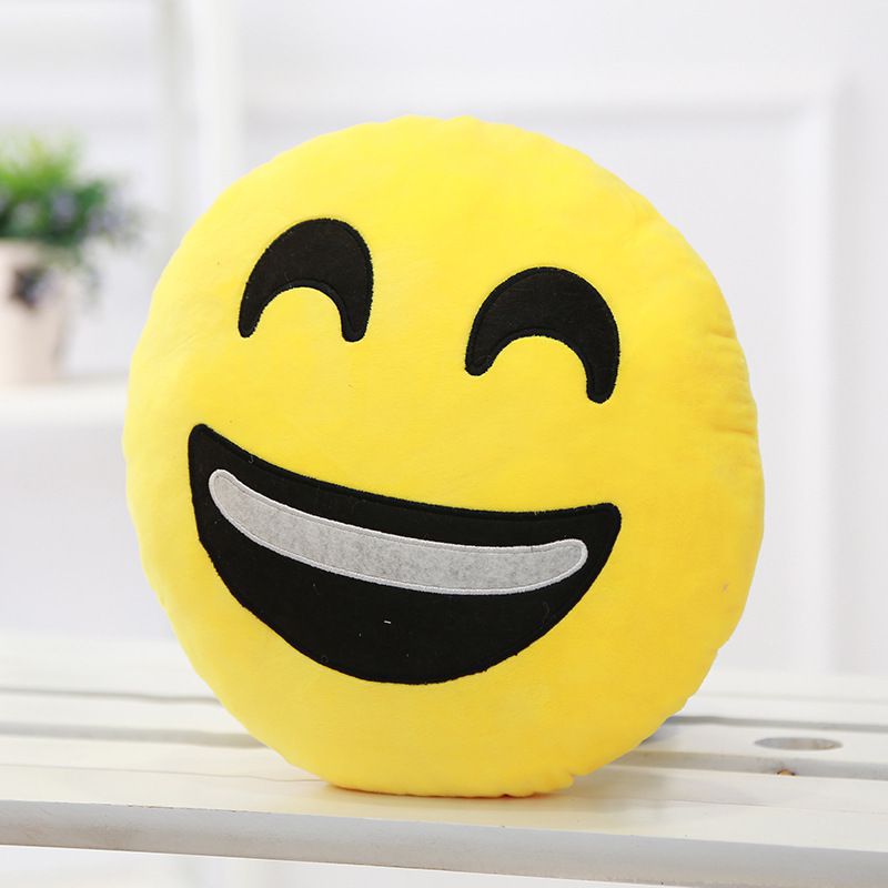     			Tickles Laughing Smiley Emoticon Cushion Plush Soft Car Pillow 33 cm