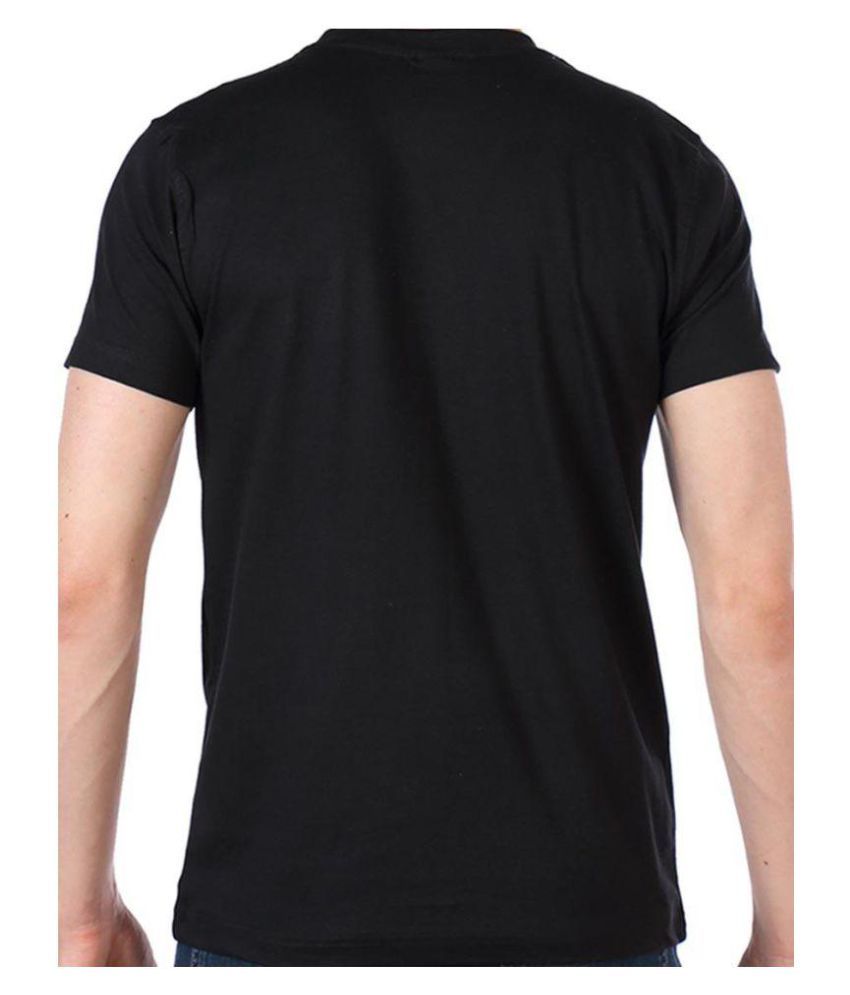 black half tshirt for men