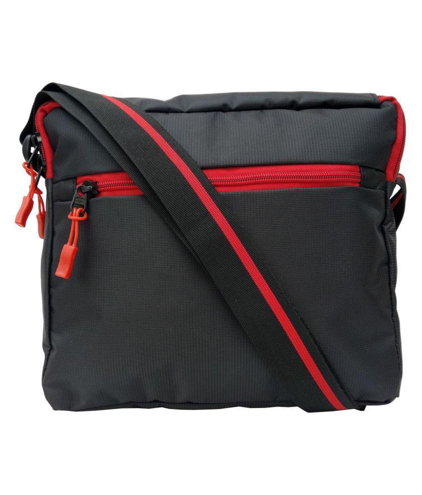 ADDIXON Black Nylon Sling Bag - Buy ADDIXON Black Nylon Sling Bag Online at Best Prices in India ...