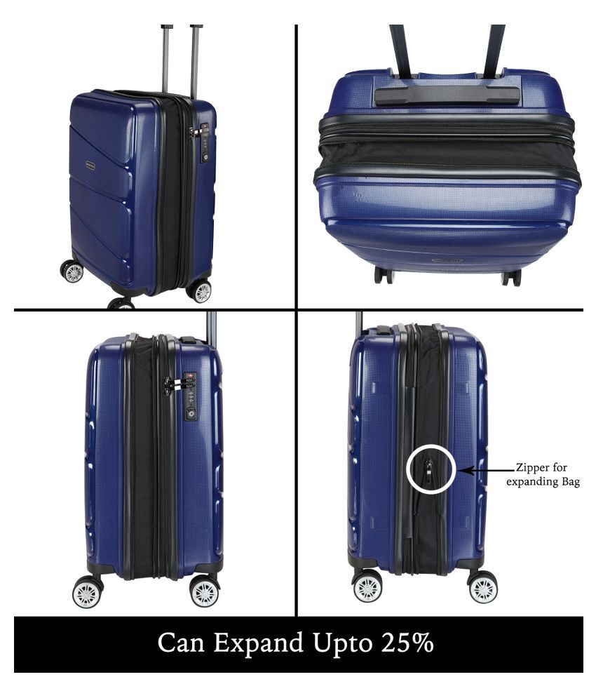 Nasher Miles Blue M( Between 61cm-69cm) Check-in Hard H8011 Luggage
