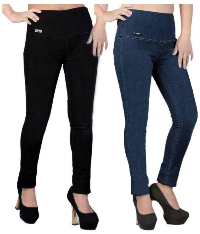 trusha dresses denim lycra jeggings