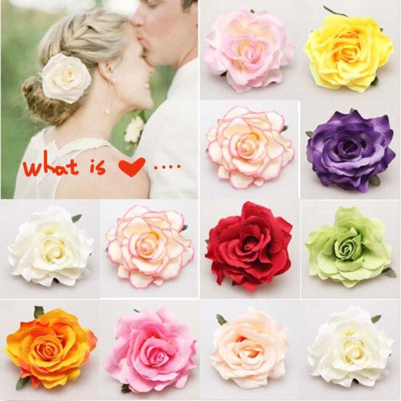 Fashion Hair Jewelry Rose Flower Hair Pins Wedding Party