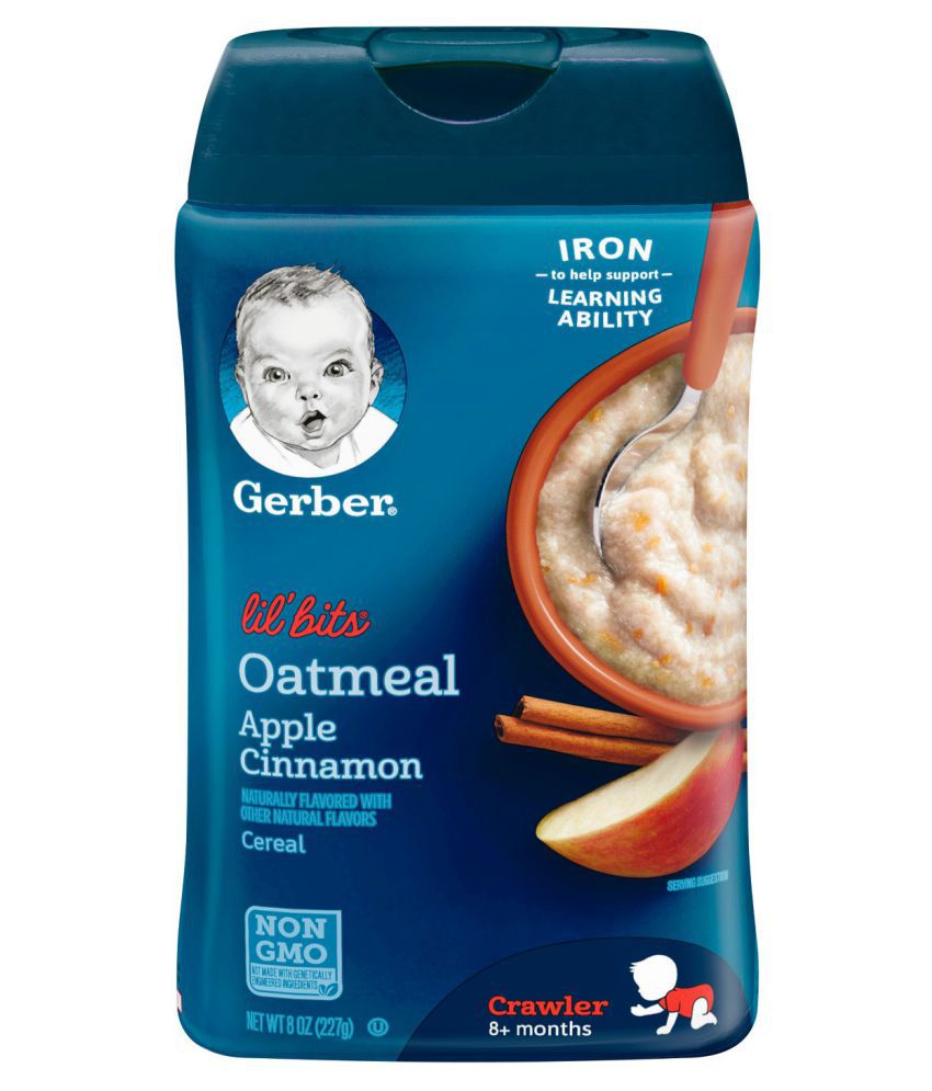 Gerber Gerber Oatmeal Apple Cinnamon Cereal 227g Infant Cereal For 6
