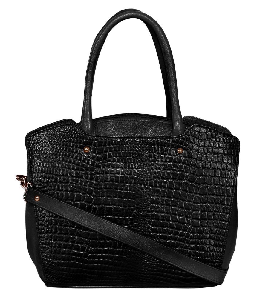 Abeeza Black Pure Leather Shoulder Bag - Buy Abeeza Black Pure Leather ...