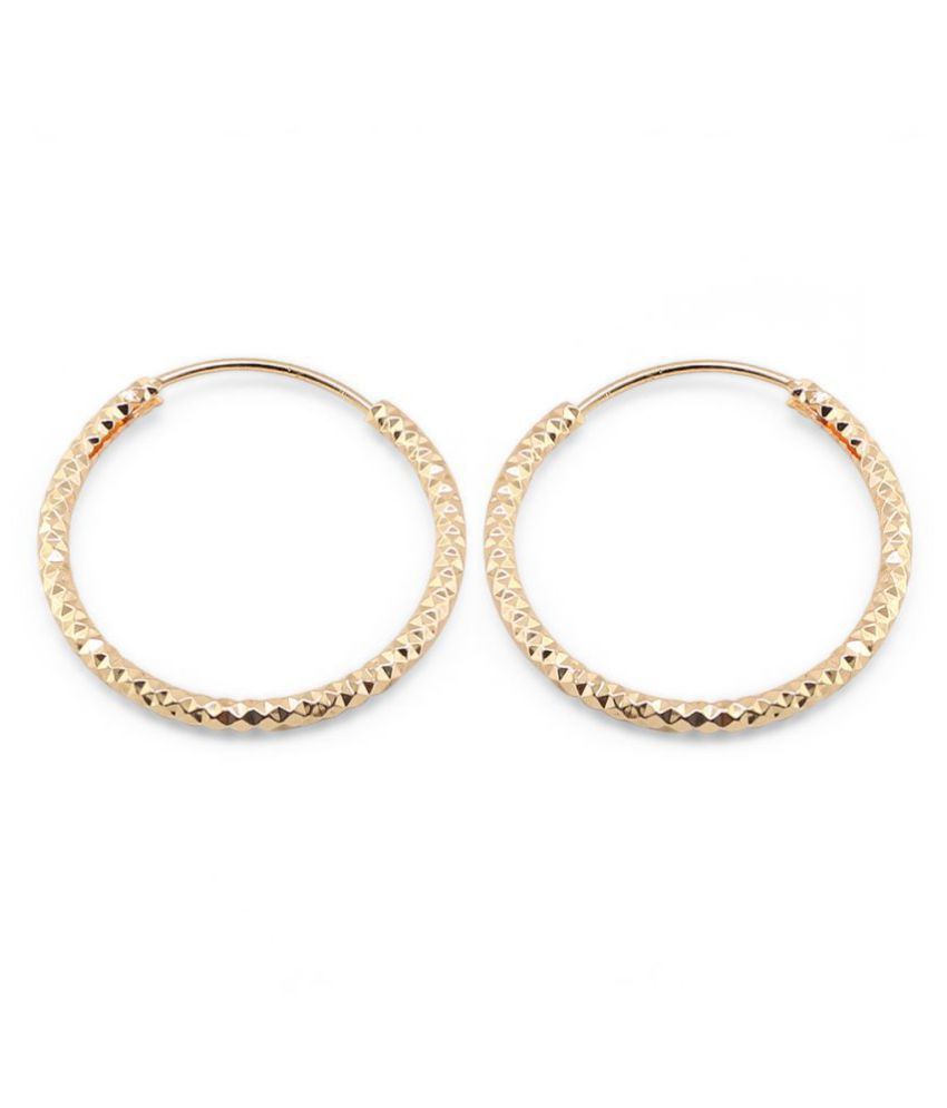 Diva Rose Gold Hoops Earrings