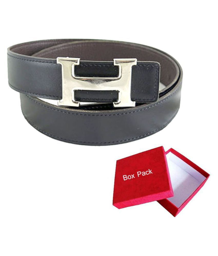 LV Belt Black Leather Casual Belt - Pack of 1: Buy Online at Low Price in India - Snapdeal