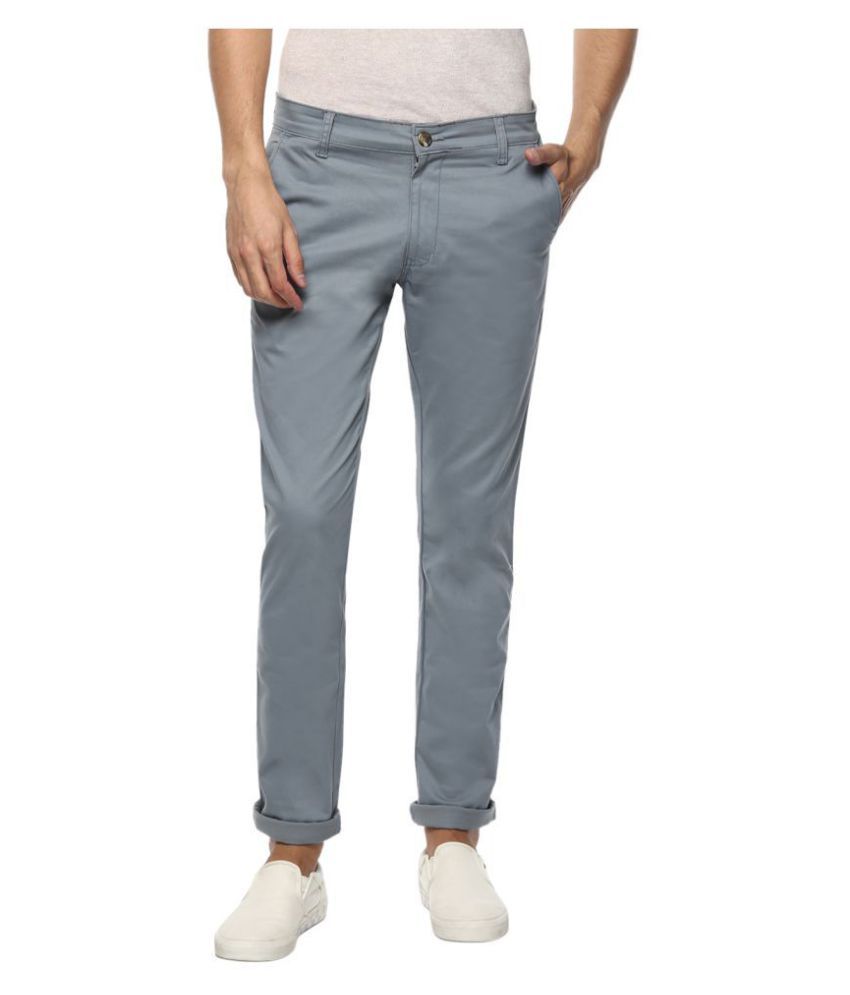 blue slim chinos