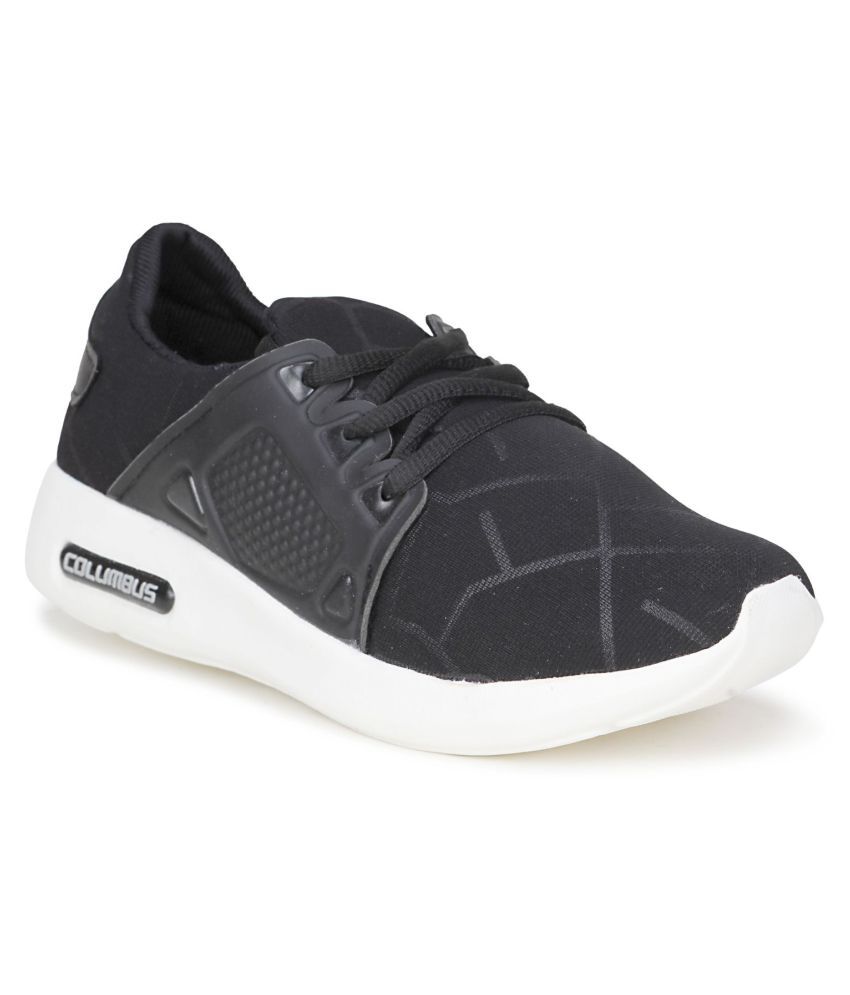 columbus black running shoes