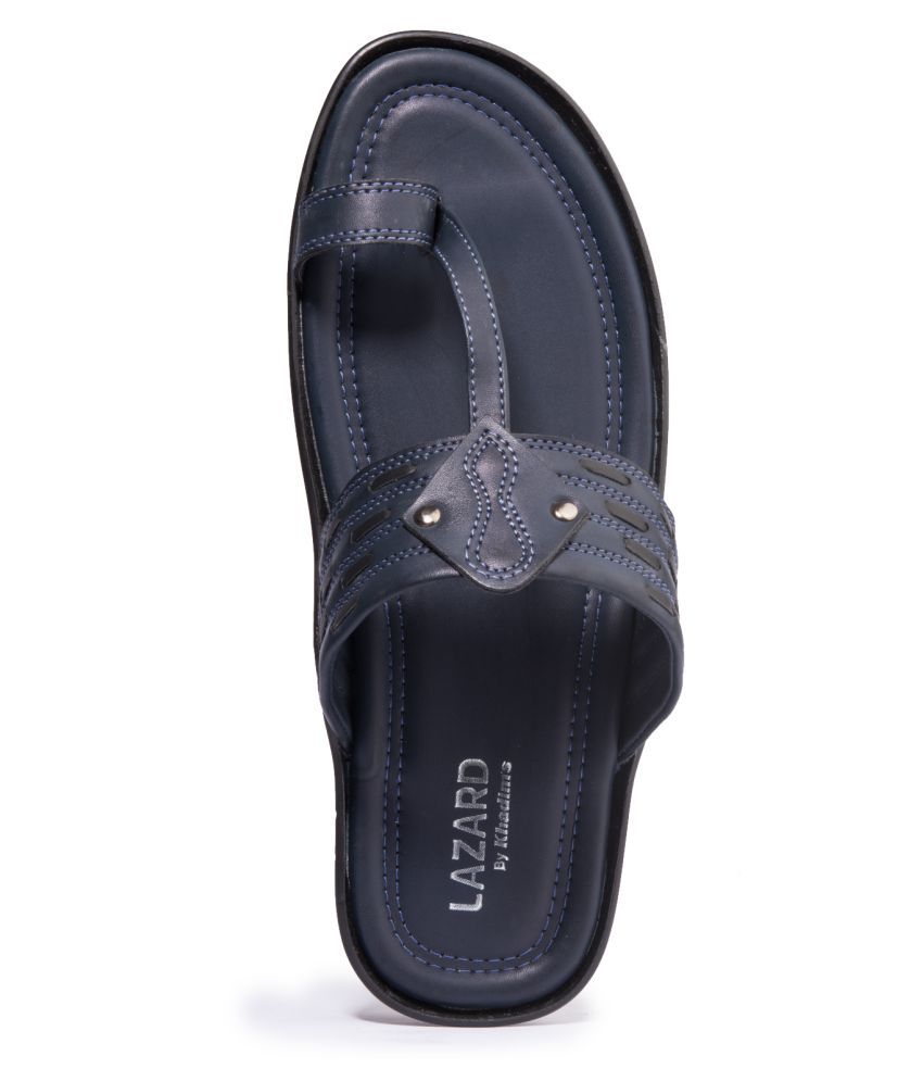 KHADIM Navy Synthetic Leather Sandals - Buy KHADIM Navy Synthetic ...