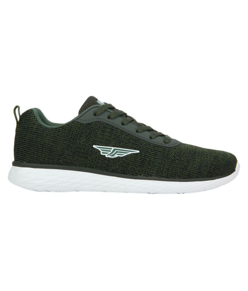 red tape men olive green mesh walking shoes
