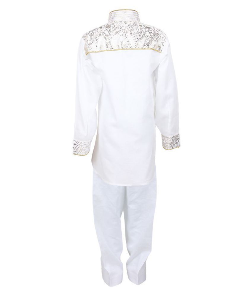 AJ Dezines White Pathani Suit for Baby Boys Buy AJ Dezines White
