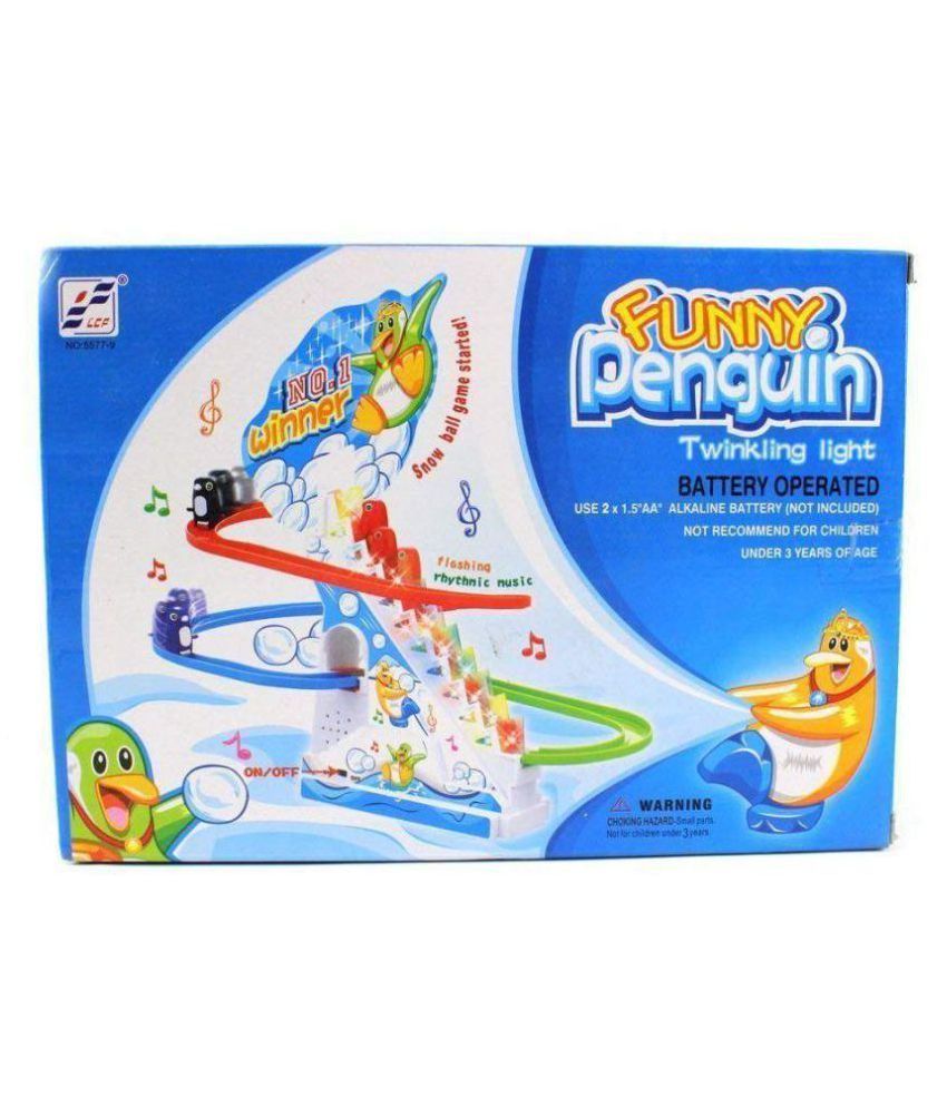 penguin race track set