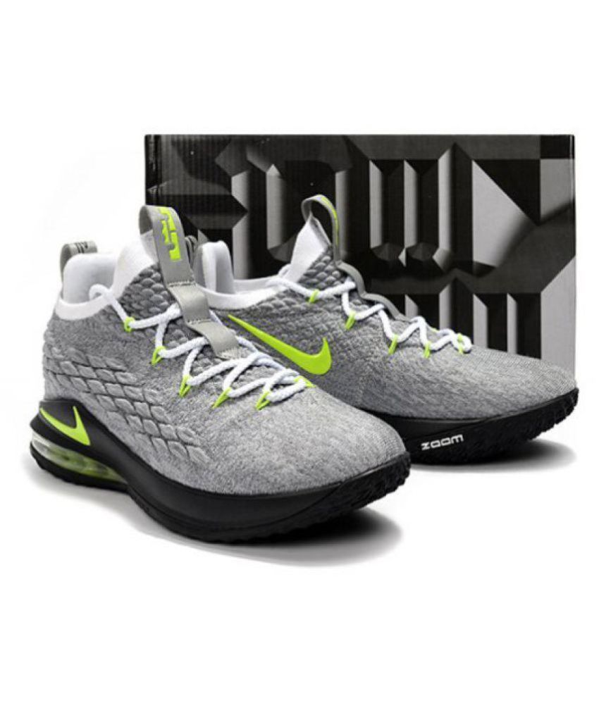 nike gray basketball shoes