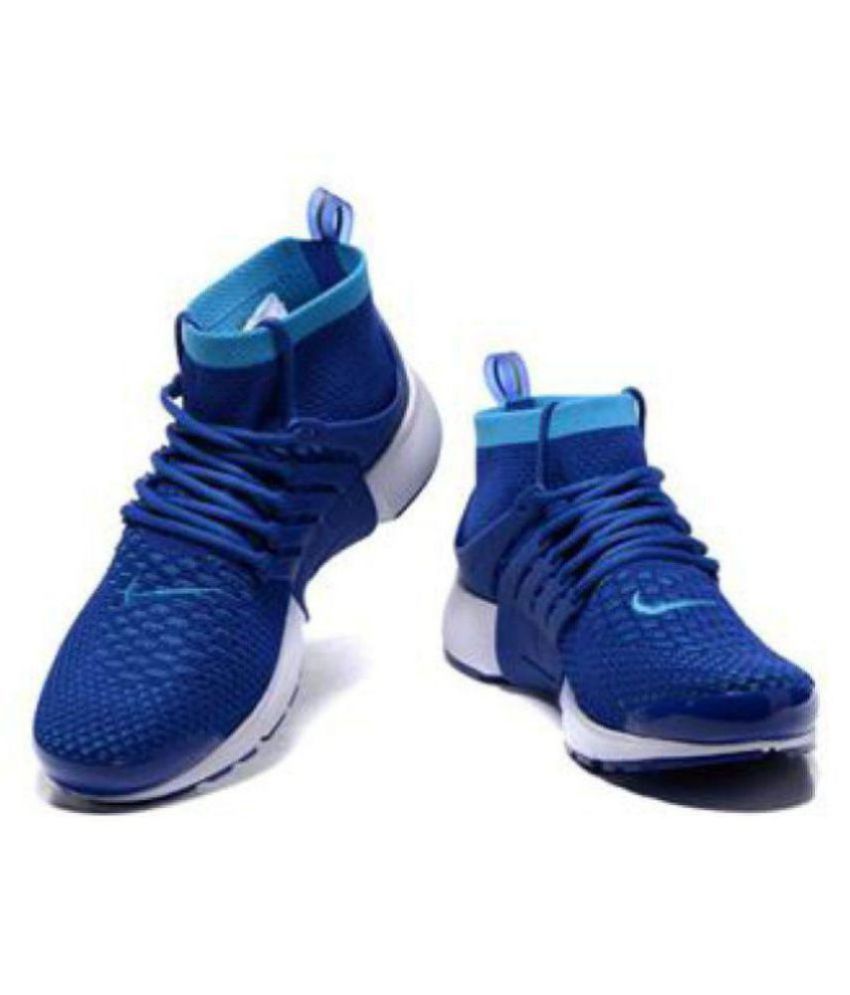 blue colour nike shoes